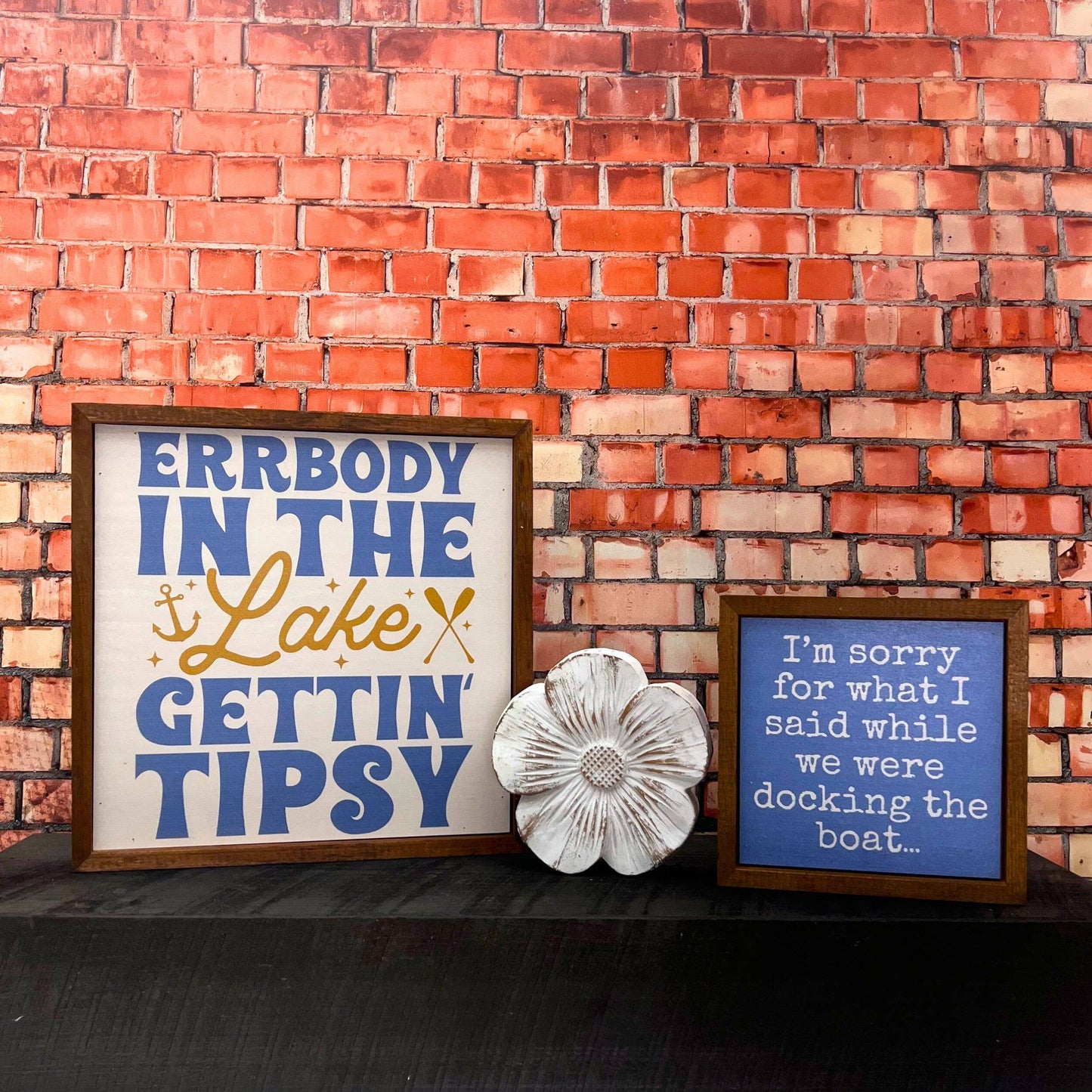 Driftless Studios - "Errbody in the Lake Gettin Tipsy" - Funny Summer Decor