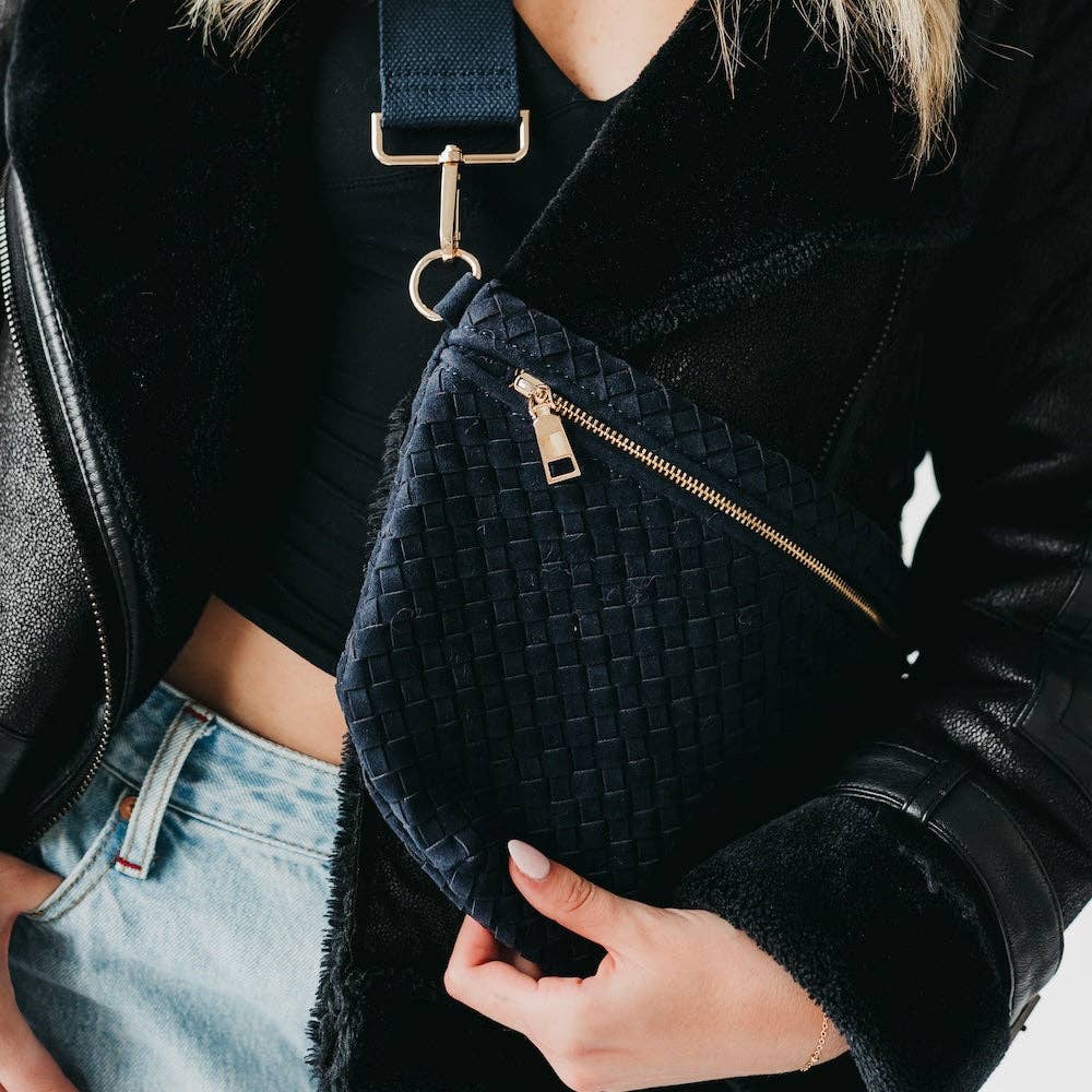 Pretty Simple - Suede Westlyn Woven Bum Bag - NEW COLORS!