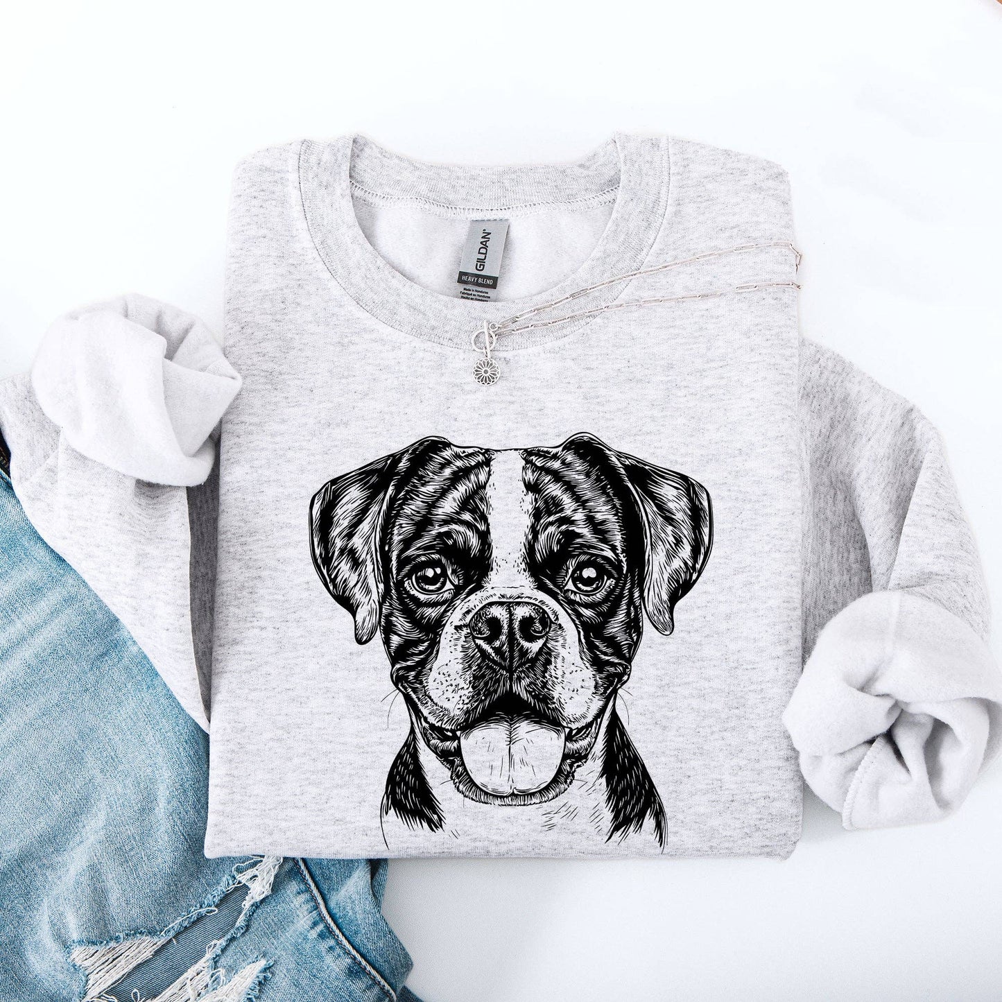 Refinery Number One LLC - Boxer, Pet, Dog Breed Sweatshirt