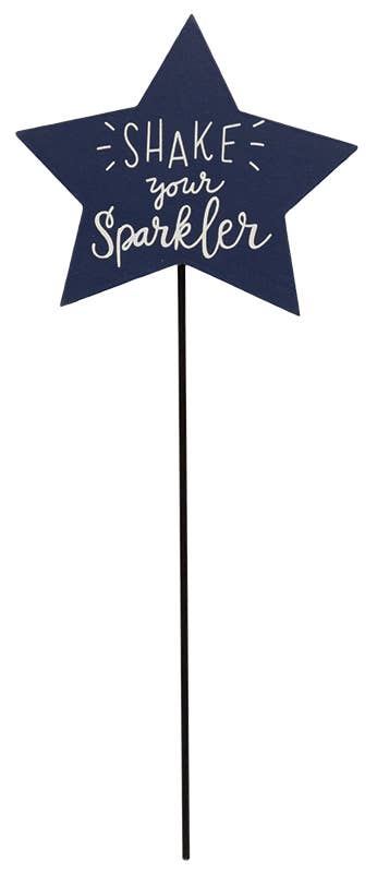 The Hearthside Collection - Patriotic Star Plant Stake, 3 Assorted