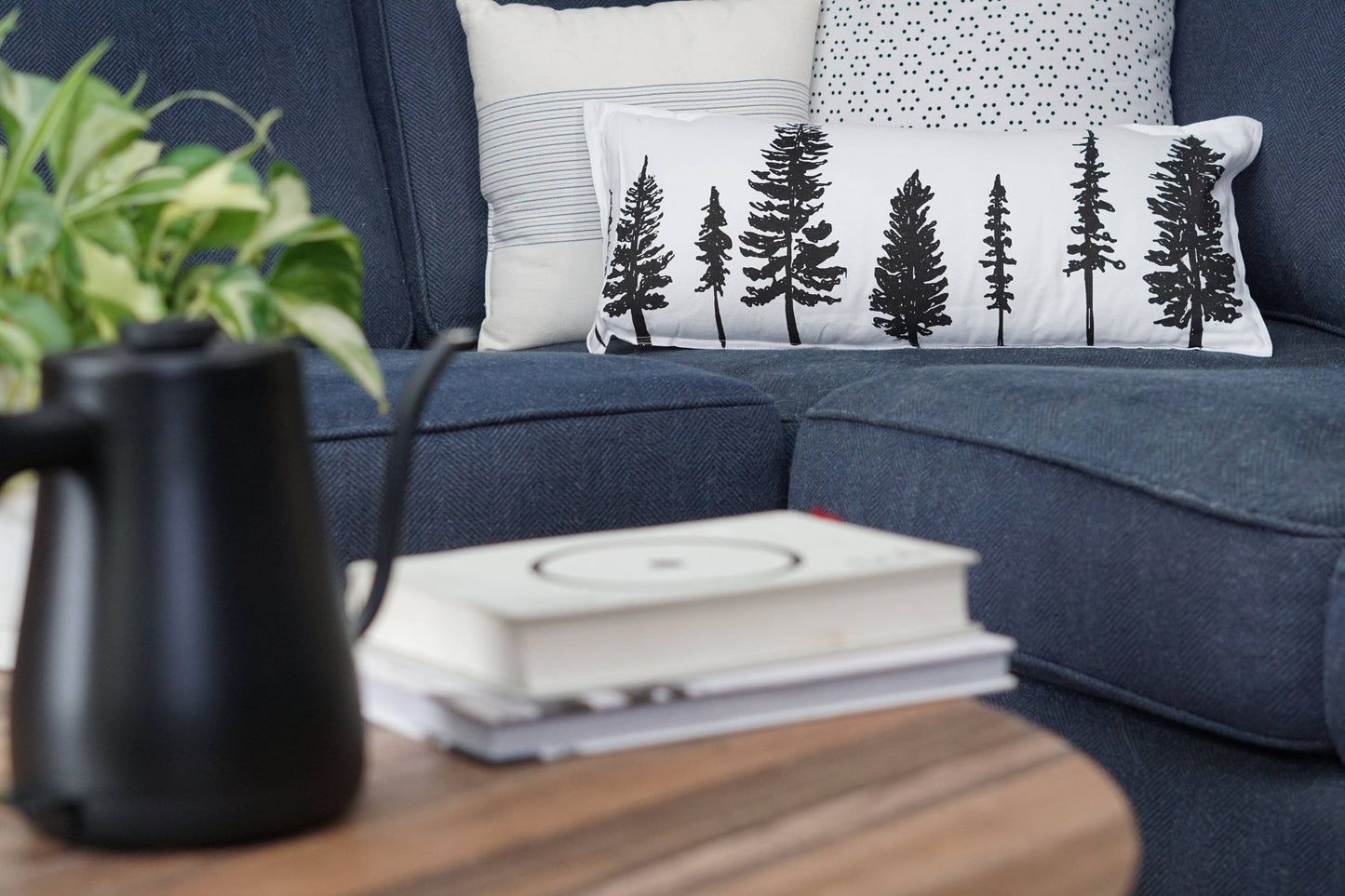 Artsy Em - Evergreen Enchantment Throw Pillow