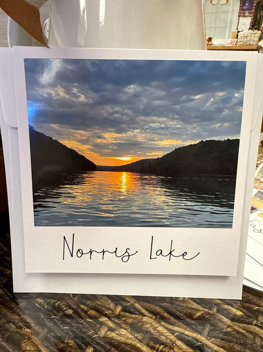 Norris Lake Sunset Photo card