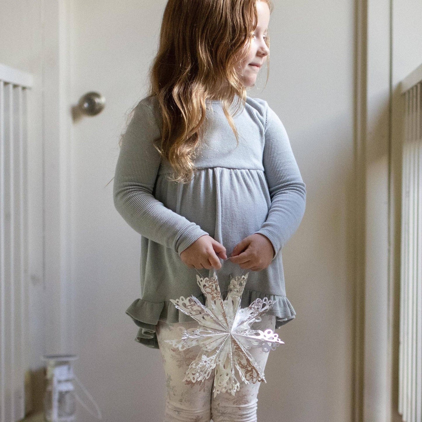 Burt's Bees Baby - Snowflake Flurries Organic Tunic & Pants Set