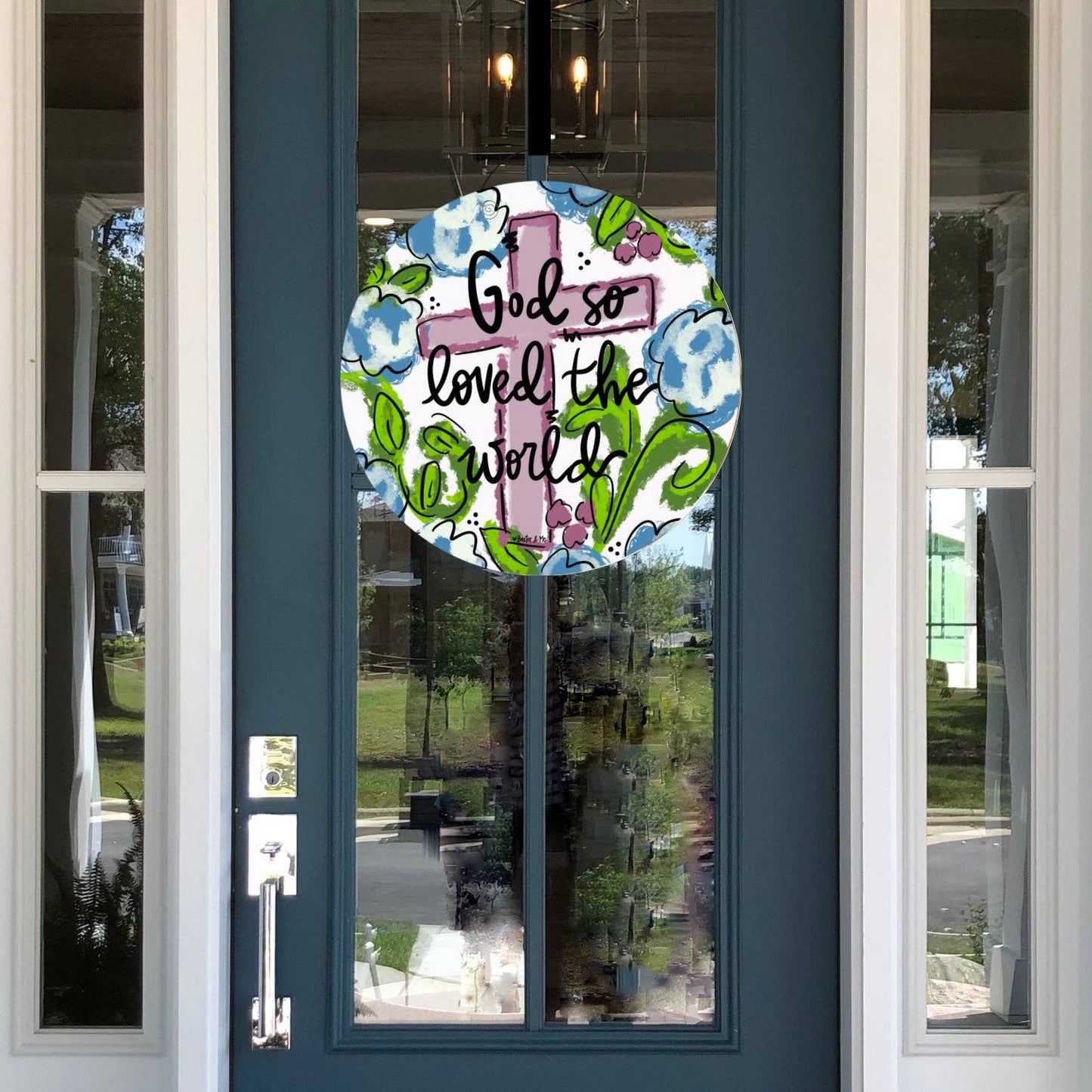 Baxter & Me - For God So Loved the World Door Hanger