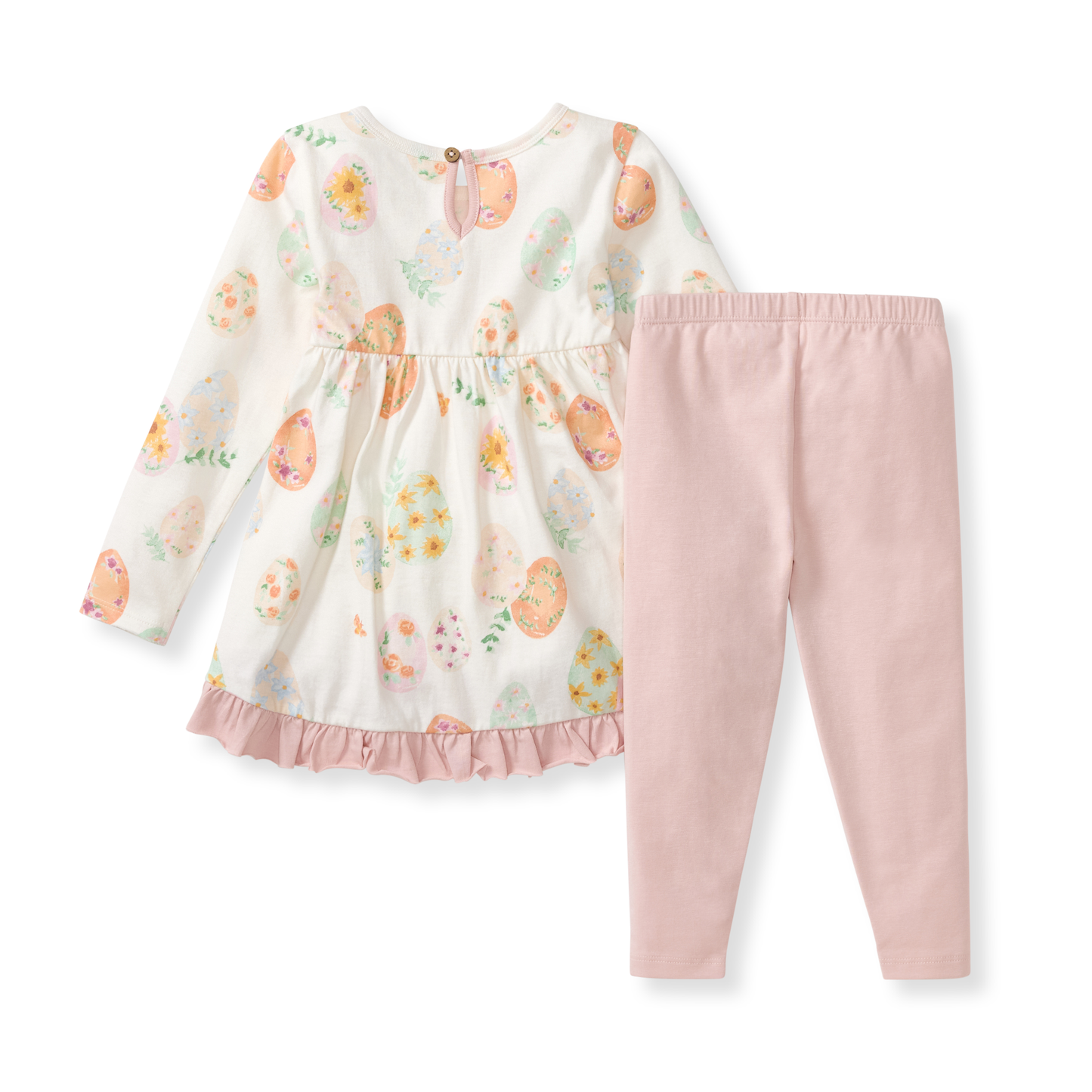 Burt's Bees Baby - Floral Easter Eggs Tunic & Pants Set