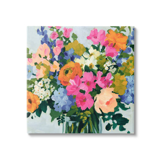 Stupell Industries - Vivid Bouquet Blooms Canvas Art