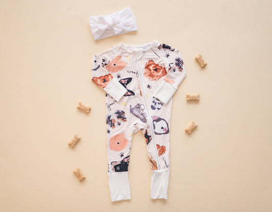 SOL Baby Clothing & Accessories - Puppy Bamboo PJ