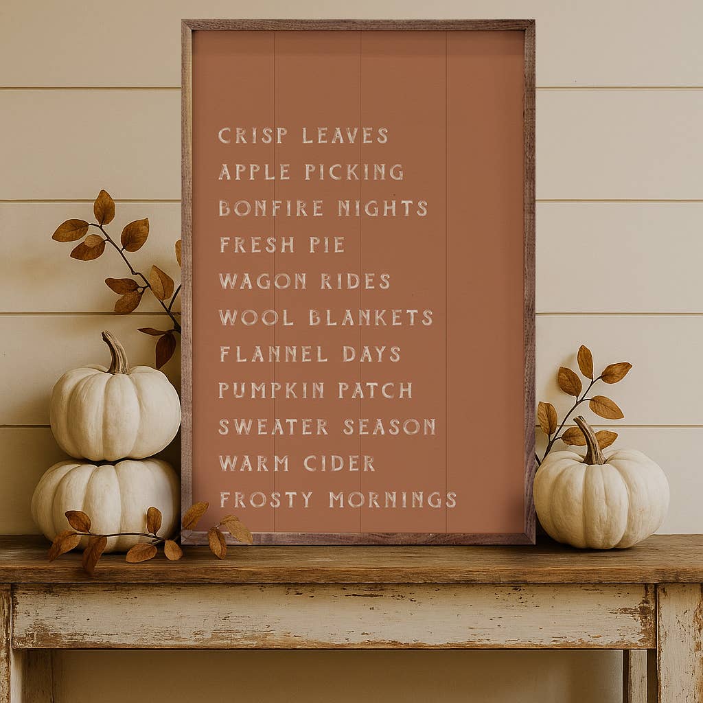 Kendrick Home - Autumn Activities List Orange