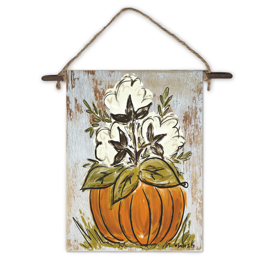 Baxter & Me - Cotton Pumpkin Mini Wall Hanging