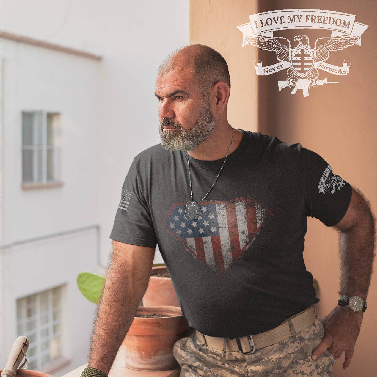 I Love My Freedom - Super Patriot T-Shirt