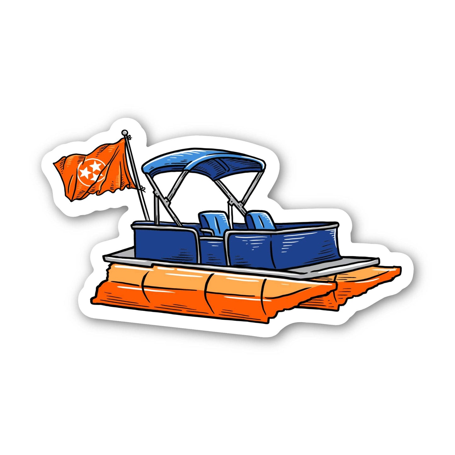 Barrel Down South - Tennessee Pontoon Sticker