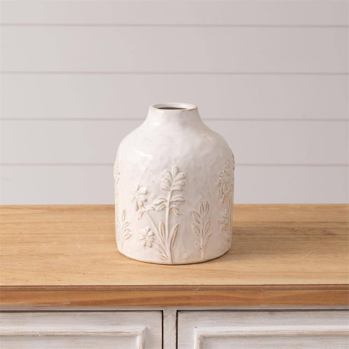 Audrey's Home & Gift - Botanical Vase, White, Sm (PC)