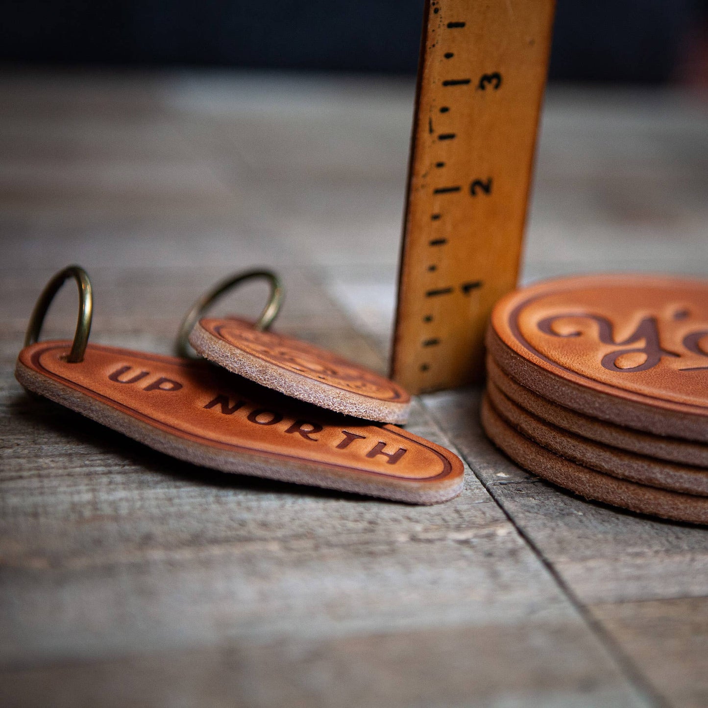 Sugarhouse Leather - Kentucky Bronco Leather Coaster