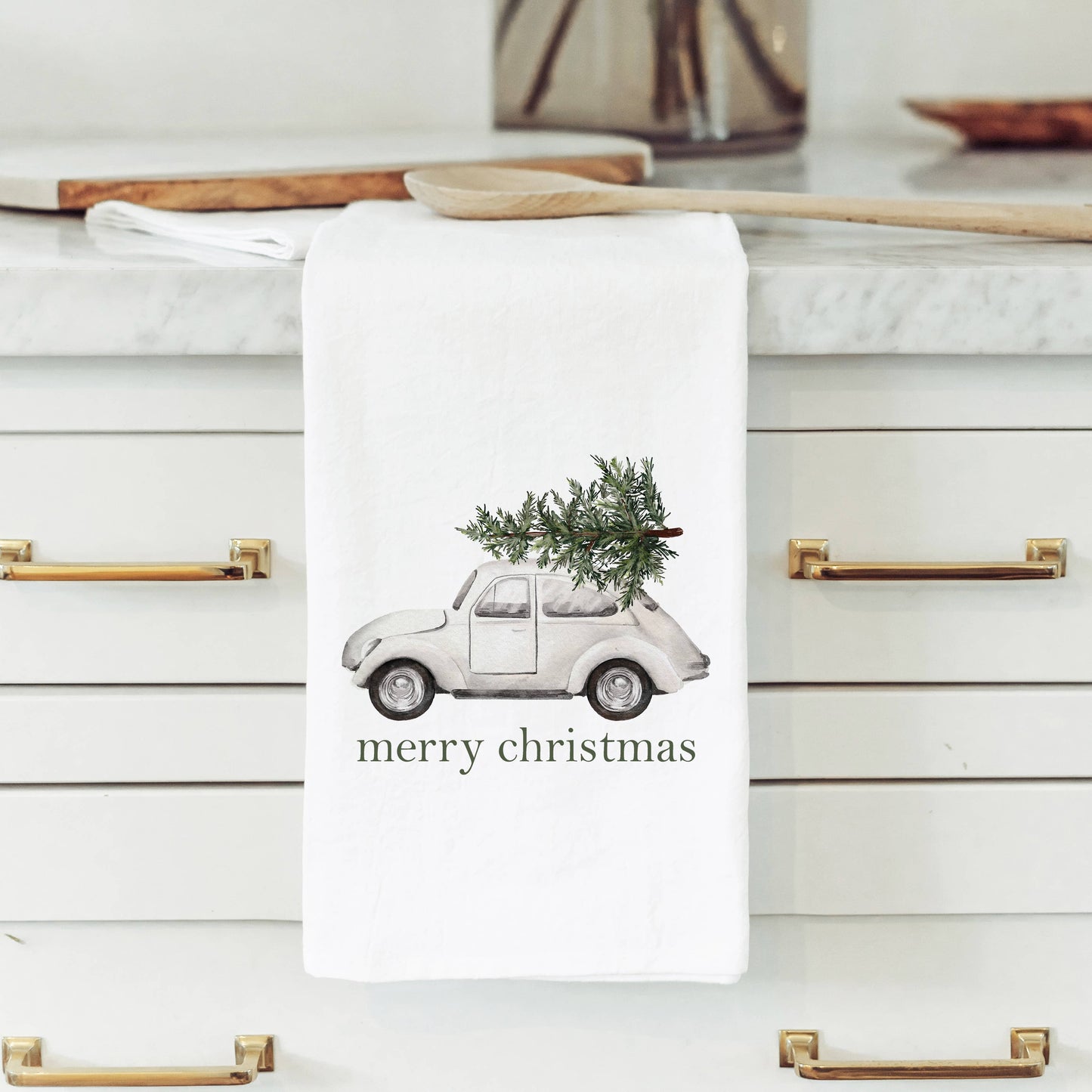 Porter Lane Home - Merry Christmas Tree Bug Tea Towel