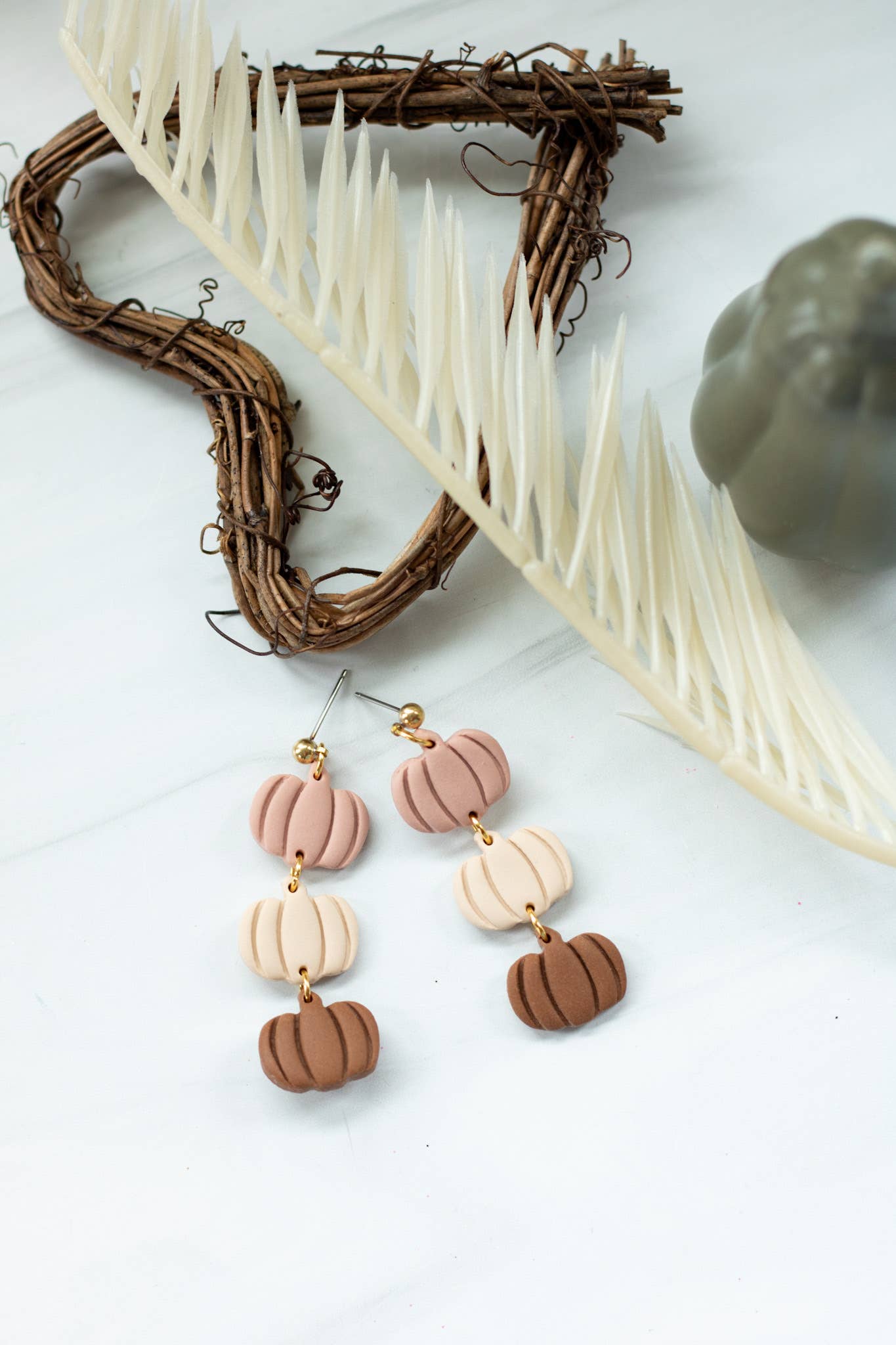 EJ Clay Co - Darling Pumpkin Dangles