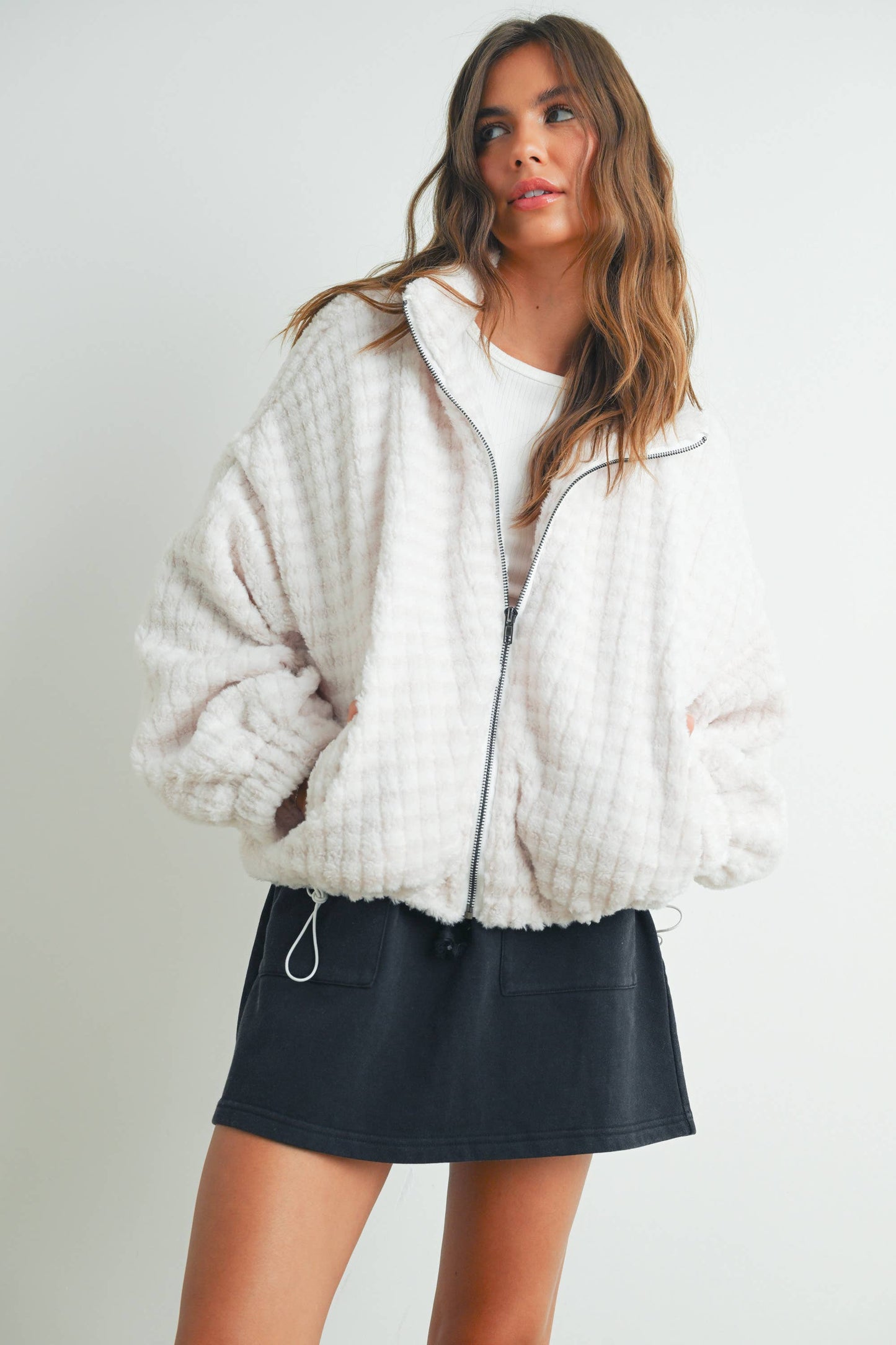 BUTTERMELON - Fall Collared Puffer Jacket - BMJ7497