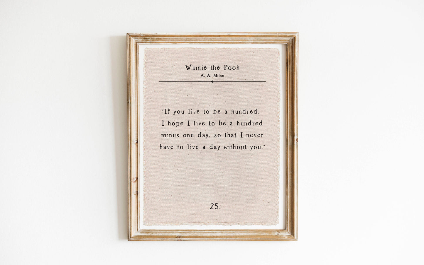 Perfect Day Print Co - Winnie the Pooh Book Page Wall Art, Canvas Poster Hanging