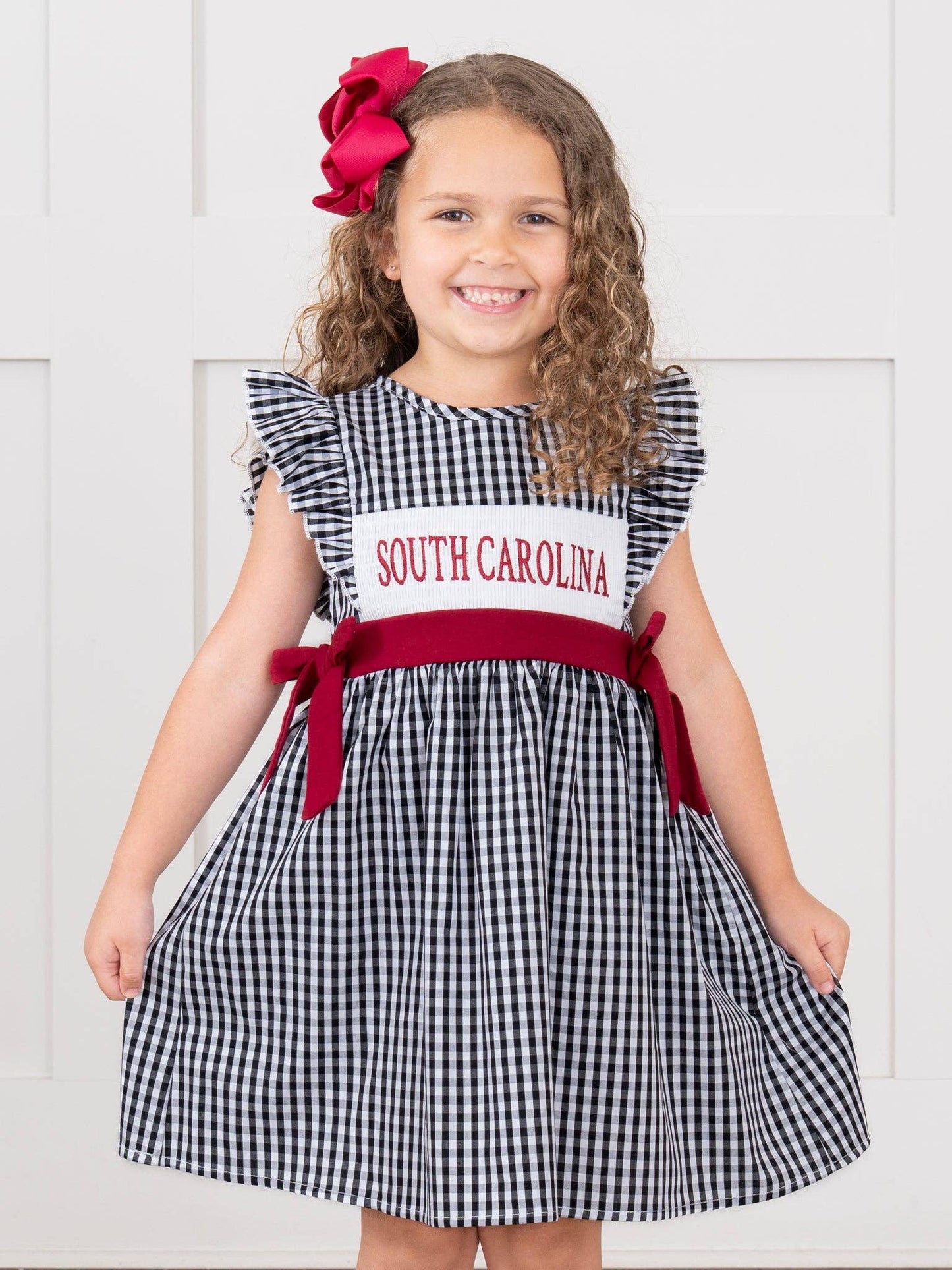 Marie Nicole Clothing - South Carolina Smocked Gingham Dress