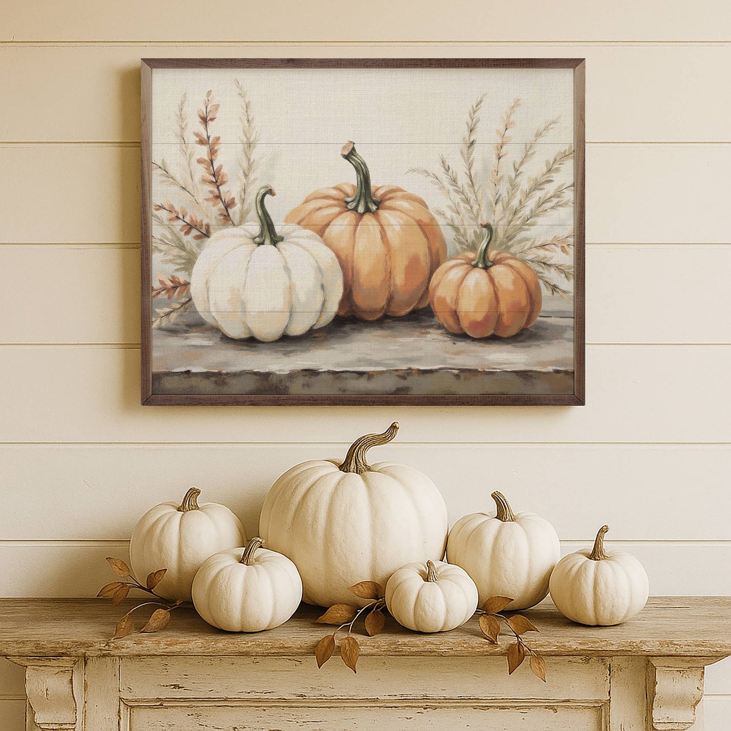 Kendrick Home - Pumpkins With Autumn Branches