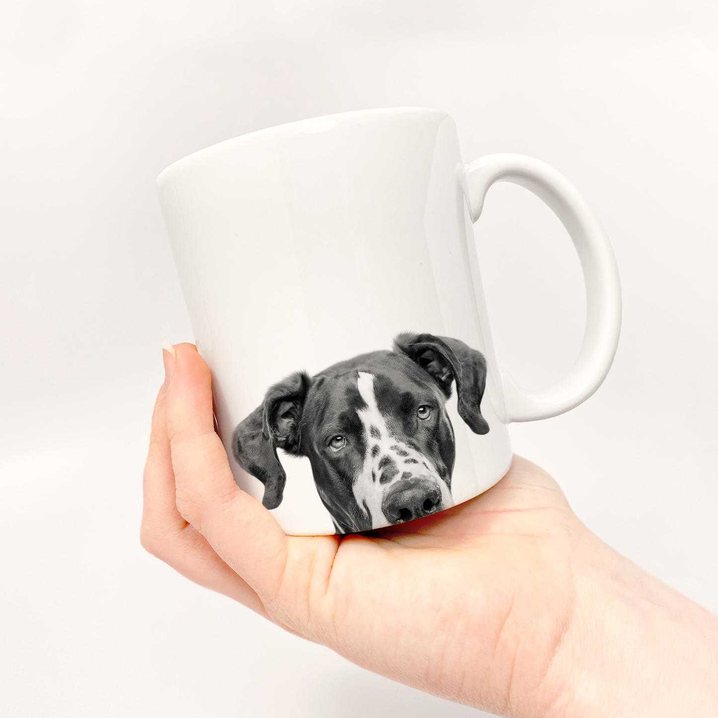 Perkie Prints - Peeking Great Dane 1 Mug