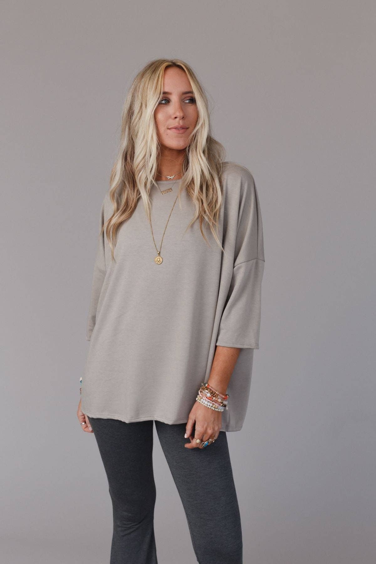 Three Bird Nest - Cozy Cool Oversized Tee - Coco