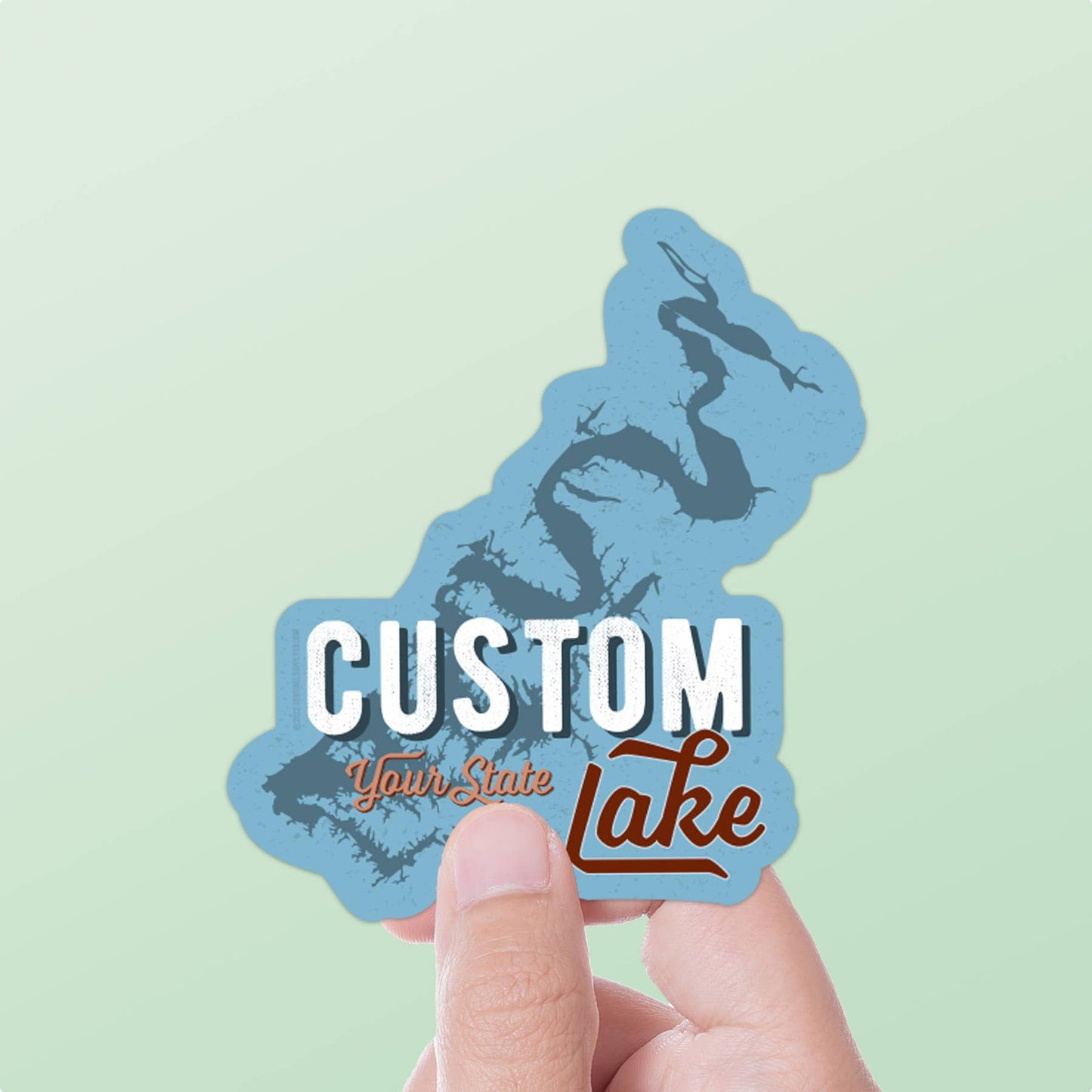 Sentinel Supply - Custom Lake Stickers - Request a Lake on Name Drop Decals