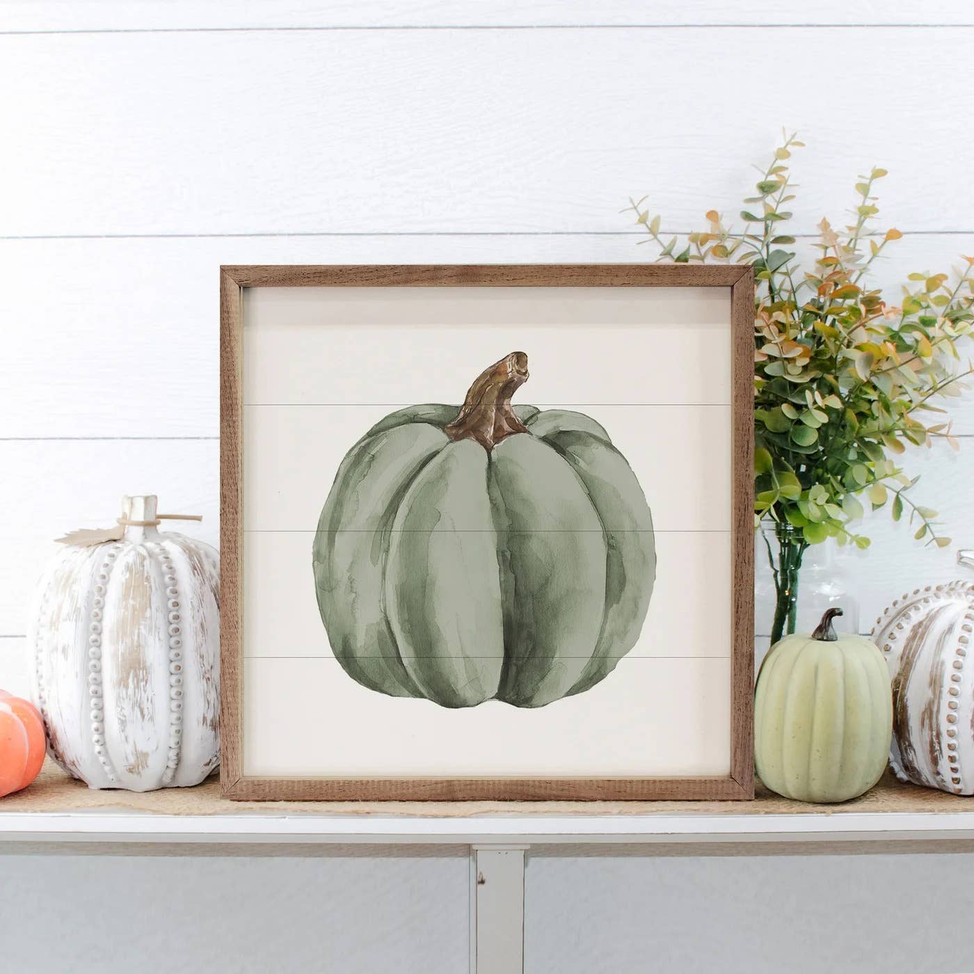 Kendrick Home - Watercolor Green Pumpkin
