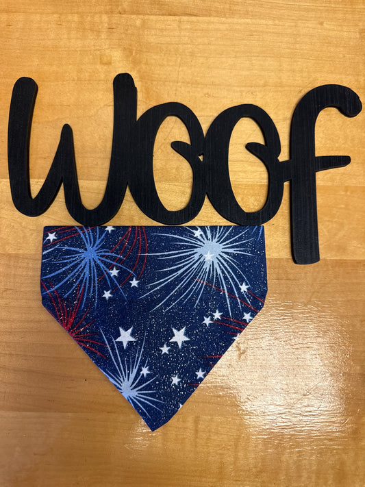 Dog bandana fireworks