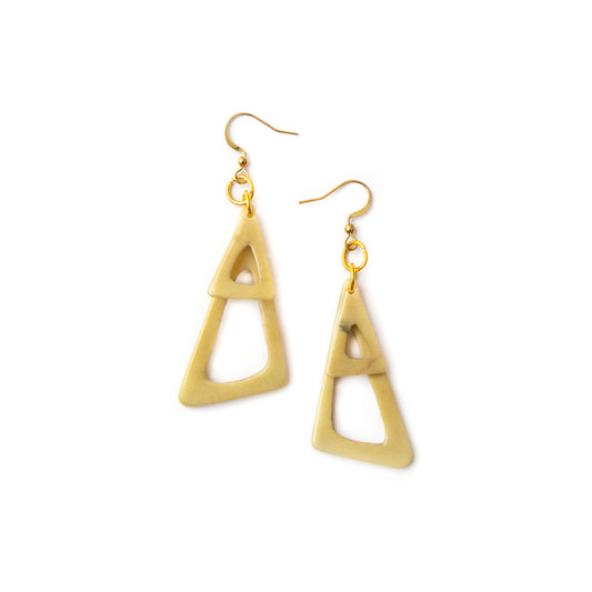 Organic Tagua Jewelry - Malia Earrings