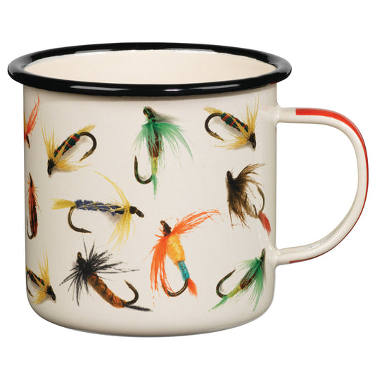 Gentlemen's Hardware - Enamel Mug - Fly Fishing, 17oz