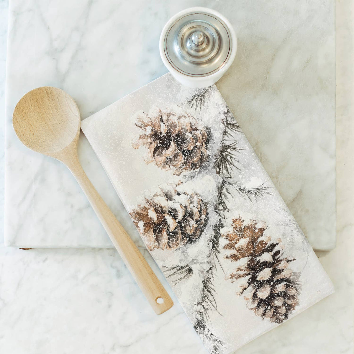 Porter Lane Home - Winter Pinecone Tea Towel