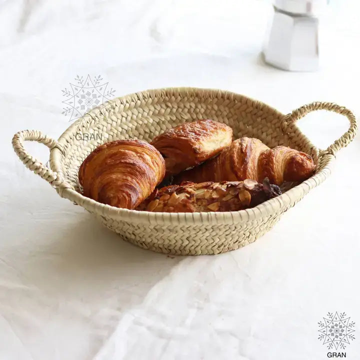 Gran Wholesale - Moroccan Straw Woven Plate, Handcrafted Wicker Plates