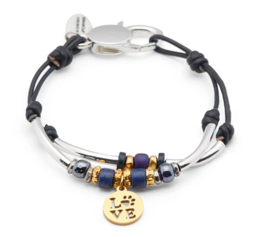 Barking Dog Silver & Gold with Love Paw