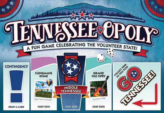 Outset Games and Cobble Hill Puzzles - Tennessee-Opoly (state) Board Game