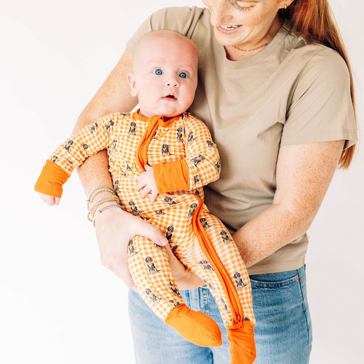 Barrel Down South - Bluetick Coonhound Stripe Unisex Kids Pajamas
