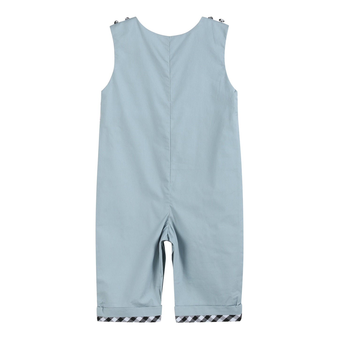Lil Cactus - Gray Halloween Smocked Overalls