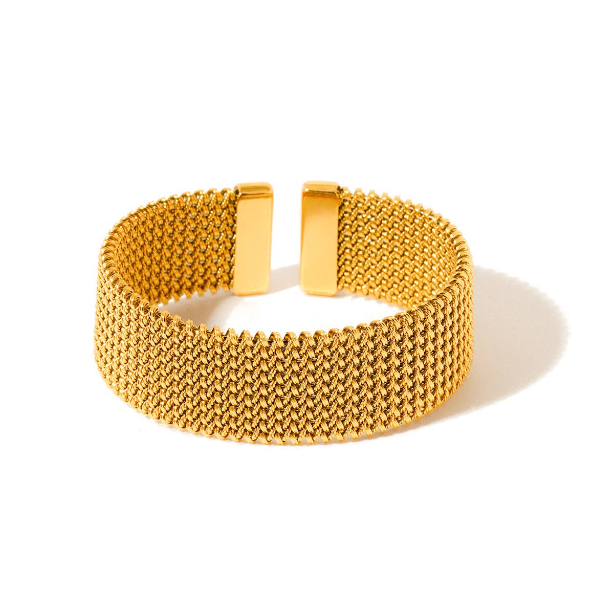Pretty Simple - Braided Mesh Cuff Bracelet - WATERPROOF
