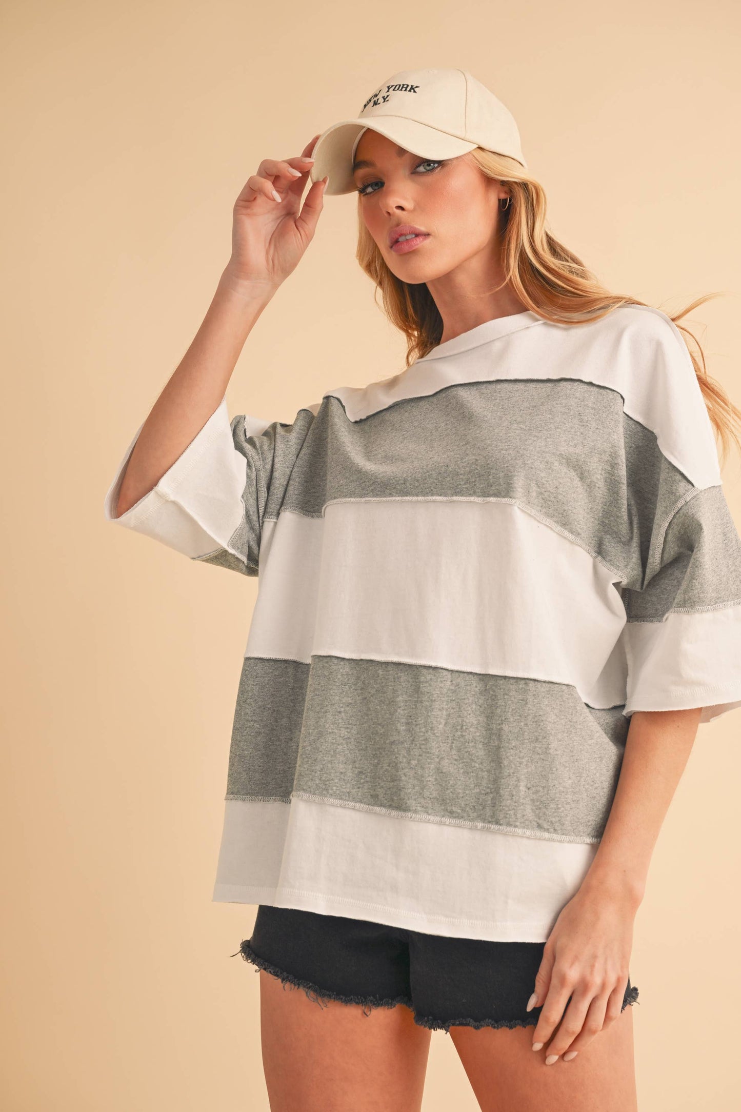 AEMI + CO - 8417FN Polly Color Block Top