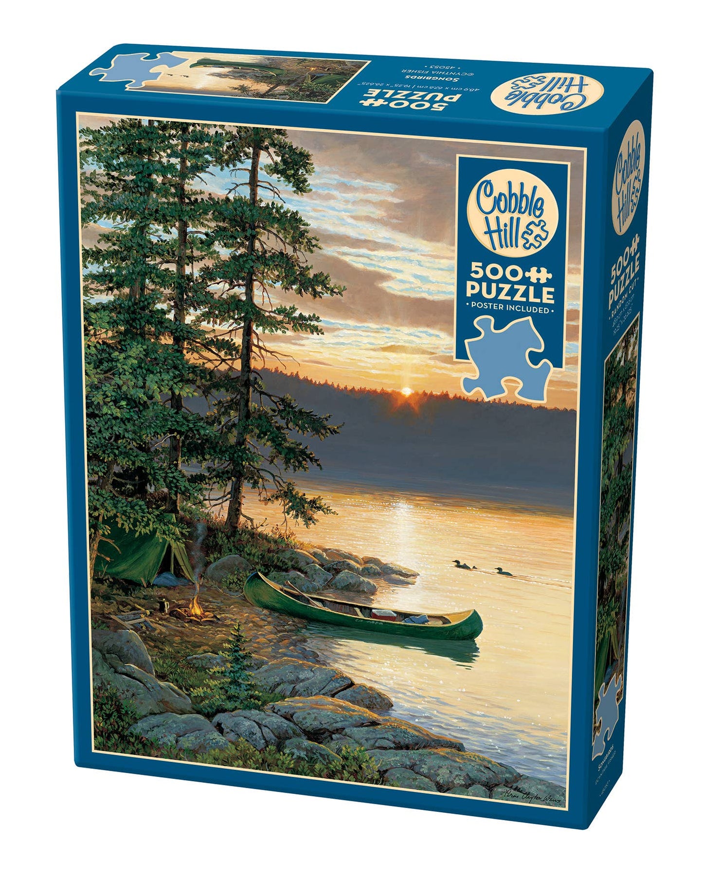 Outset Games and Cobble Hill Puzzles - Canoe Lake 500pc puzzle
