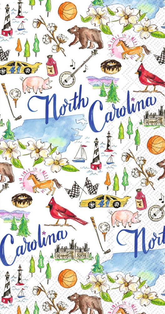 Boston International - Paper Guest Towels 16 ct NC North Carolina State Collection