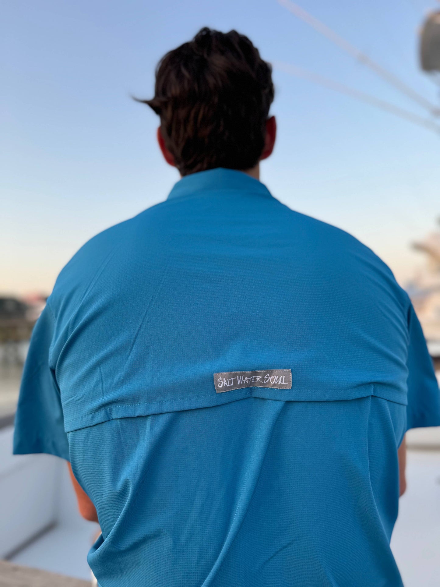 SALT WATER SOUL - Blue Fishing Shirt