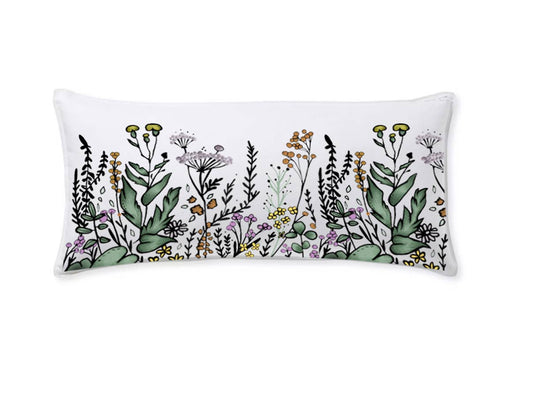 Artsy Em - Floral Harmony Throw Pillow