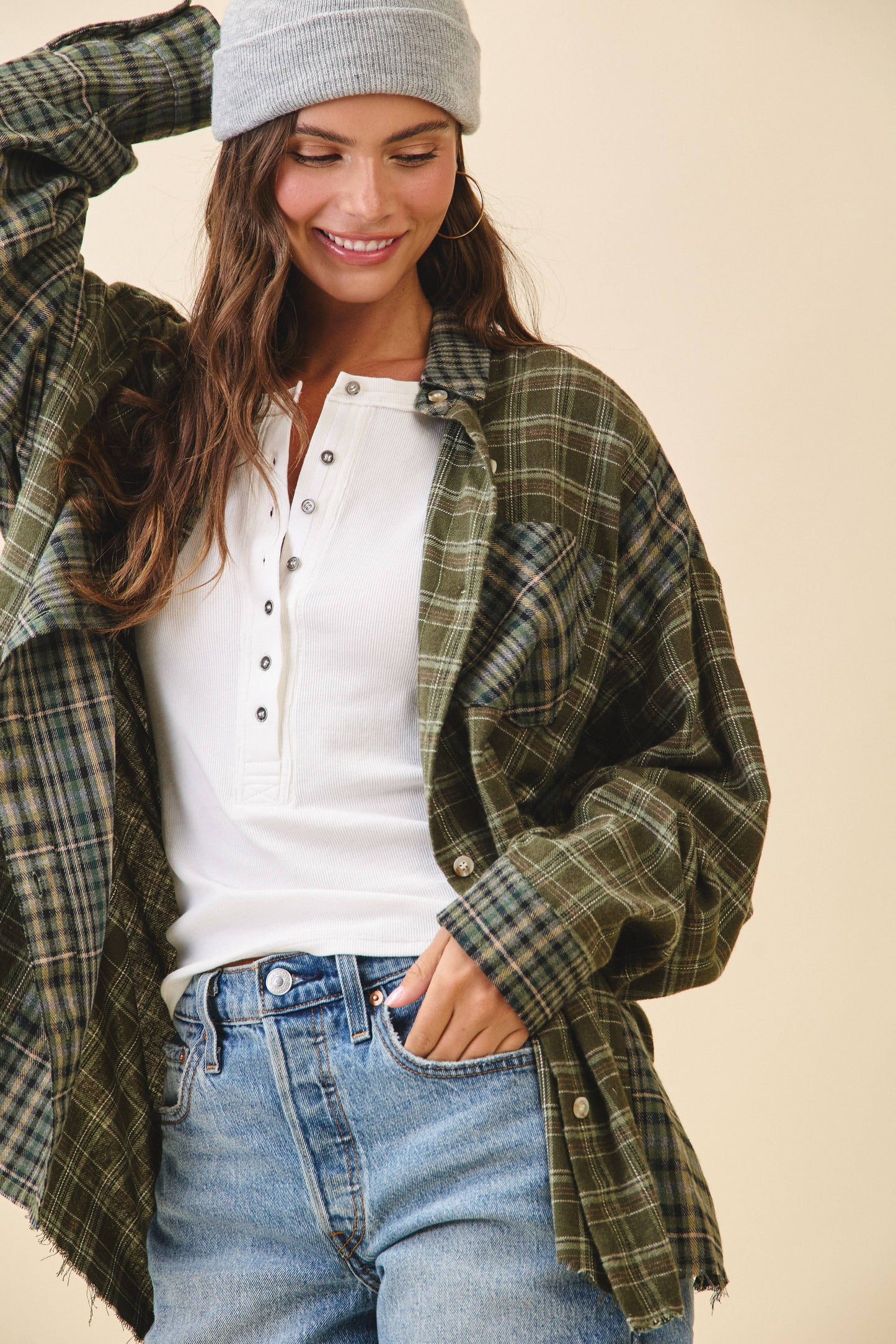AEMI + CO - 8376EN Kambrie Plaid Flannel Shirt 1