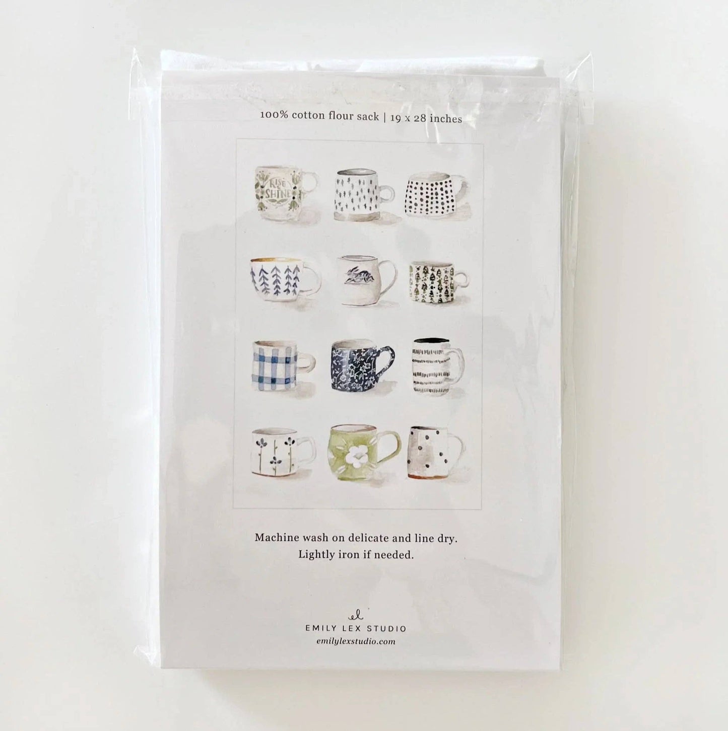 emily lex studio - Mugs cotton flour sack tea towel