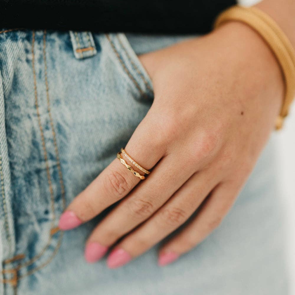 Pretty Simple - Boho Glam Ring - WATERPROOF