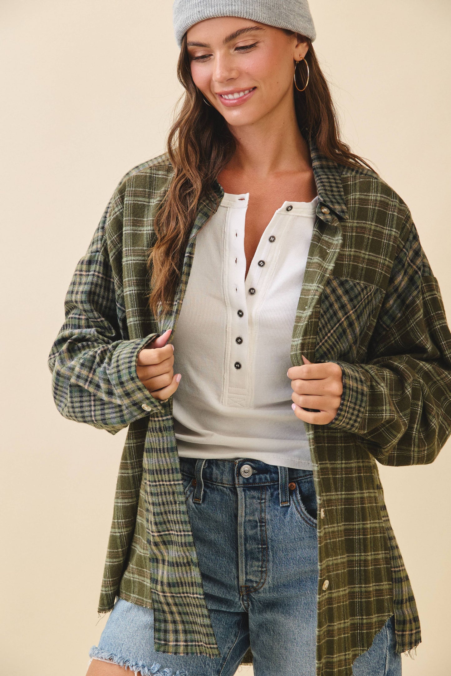 AEMI + CO - 8376EN Kambrie Plaid Flannel Shirt 1