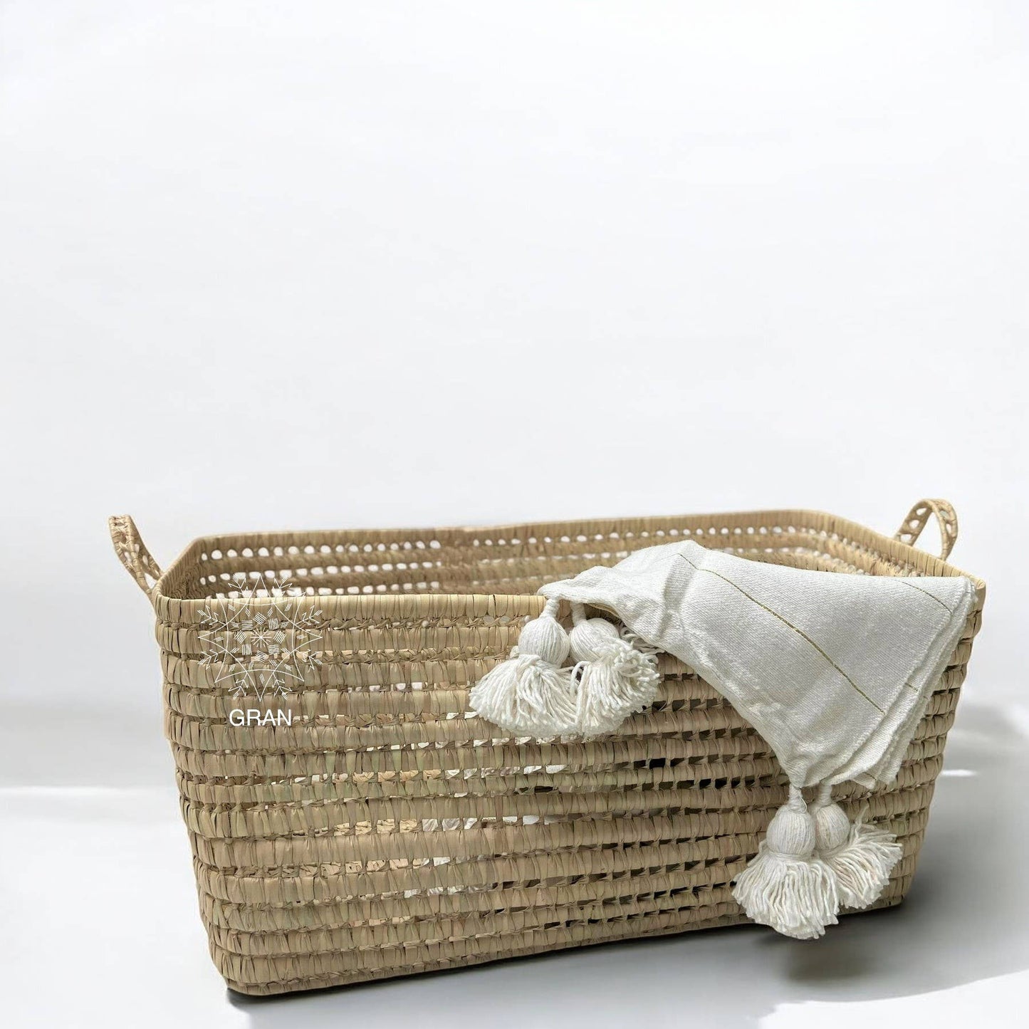 Gran Wholesale - Palm-Leaf-Storage-Basket-Handmade