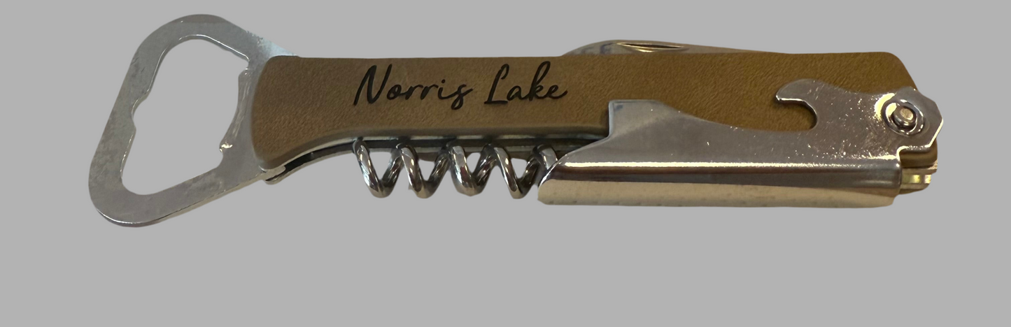 The Lillie Pad - Custom Wine Bottle Opener with City, State, Local Place Name