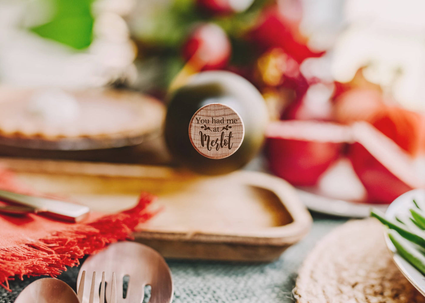 The Lillie Pad - Engraved Funny Wine Bottle Stoppers - Pack of 4 Toppers