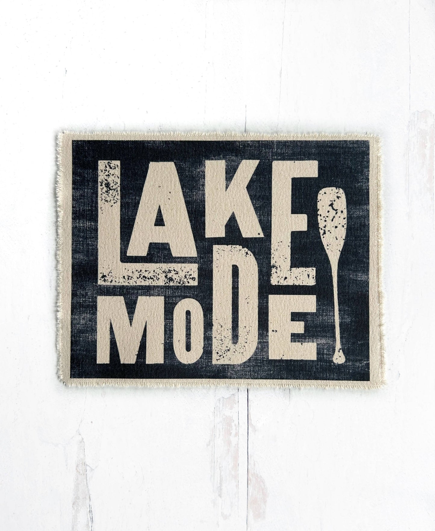Perfect Day Print Co - Lake Mode Canvas Art Print, Coastal Beach Wall Decor 8x10